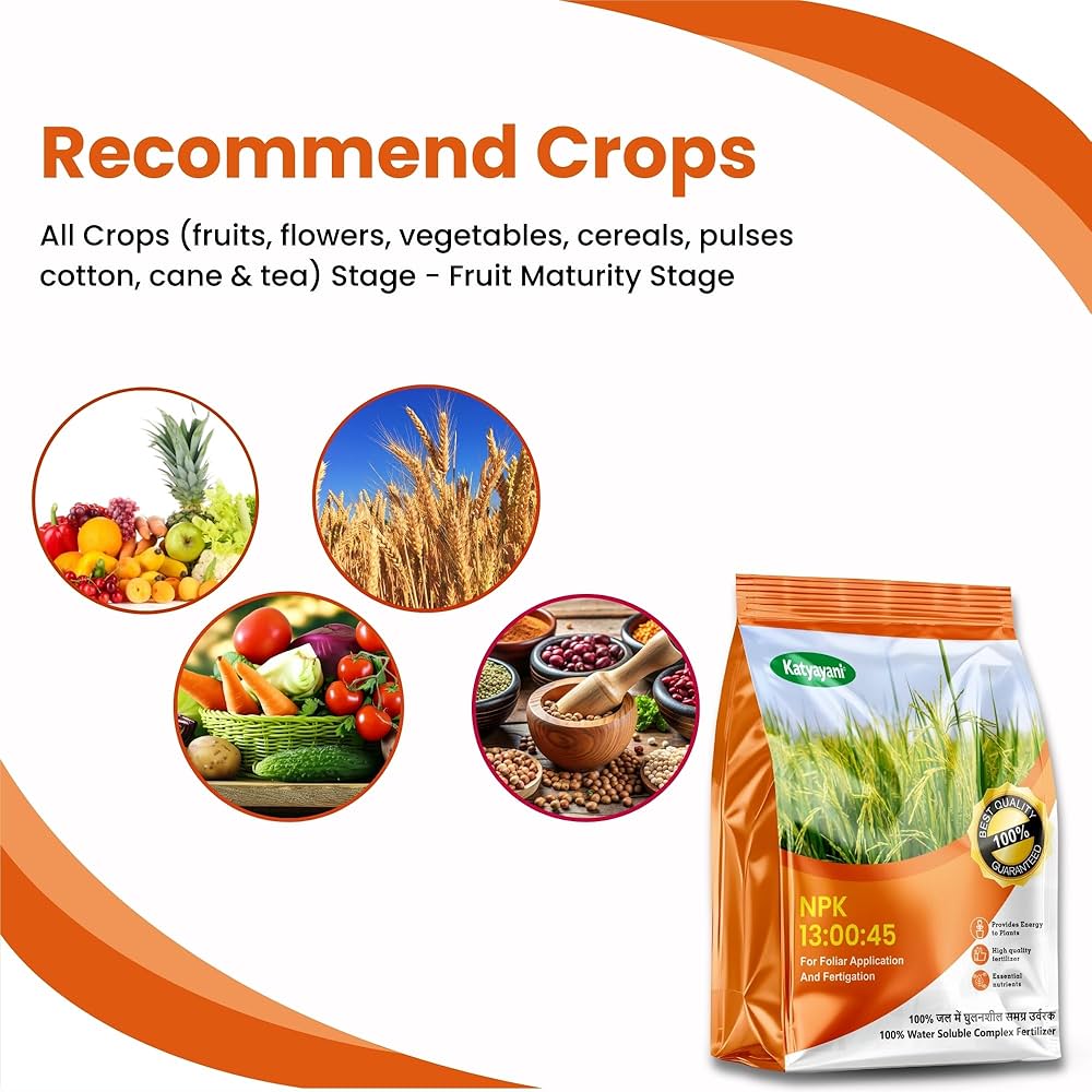 Amazon.com : Katyayani NPK 13:00:45 Water Soluble Fertilizer